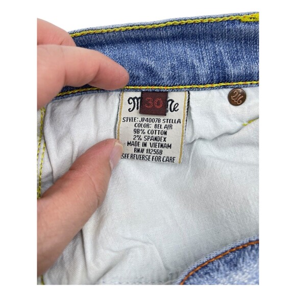 MISS ME "JP4007B STELLA" Blue Distressed Jeans Women’s Size 30 - Picture 5 of 5